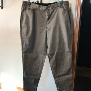 Lane Bryant size 20 dark khaki chino pants